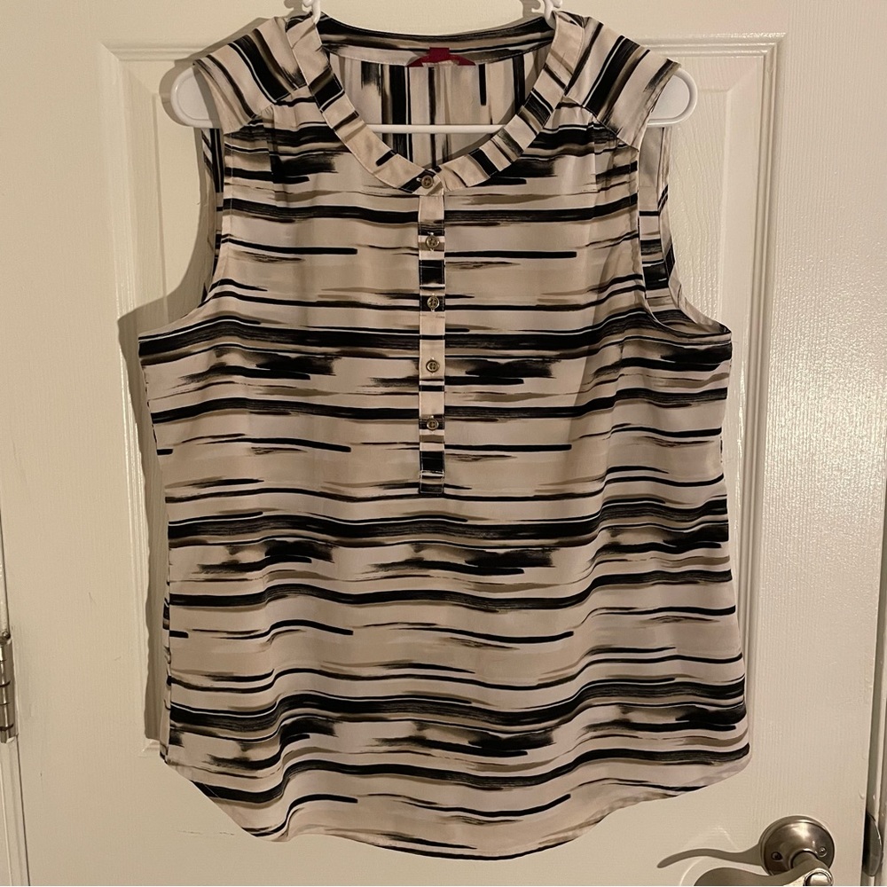 212 Collection Black and White Blouse
